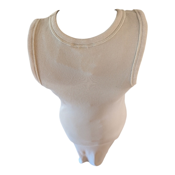 NWT Universal Thread Ribbed Bodycon Maxi Tank Dress Taupe Size M - Picture 4 of 9